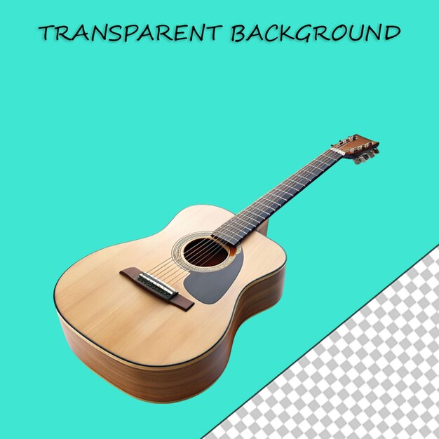 PSD bass guitar isolated on transparent background