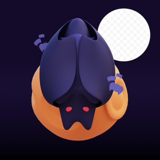 PSD bat 3d illustration