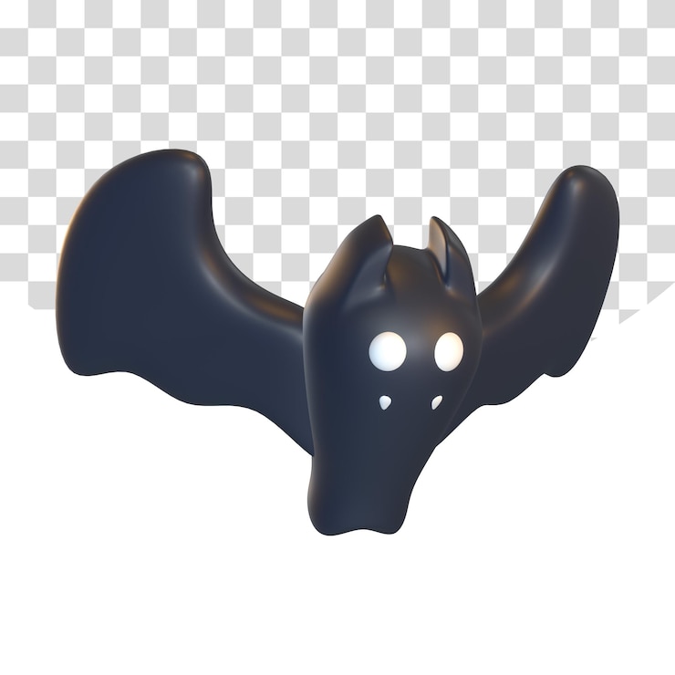 PSD bat cute character for halloween decoration