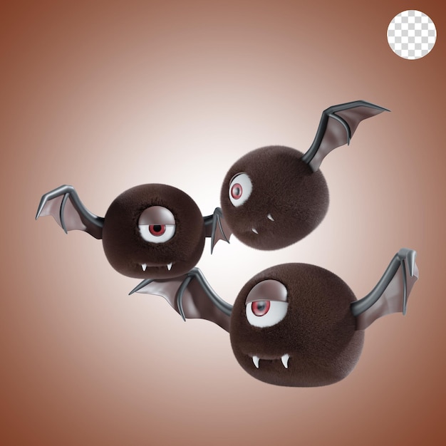 Pipistrello halloween illustrazione 3d