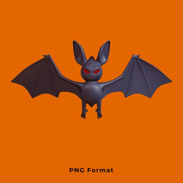 PSD bat halloween on png background