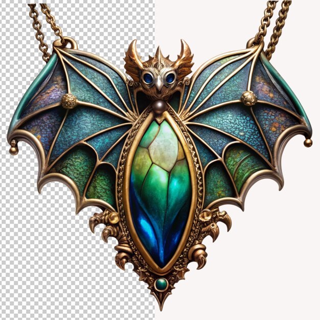 PSD bat shape pendant png