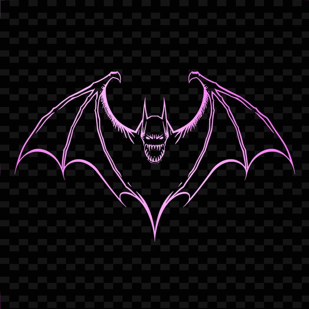 PSD a bat with a purple background and the word bat on it