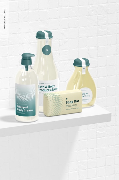 Bath and Body Products Mockup