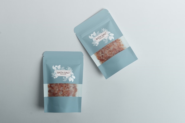 PSD bath salts product mock-up design