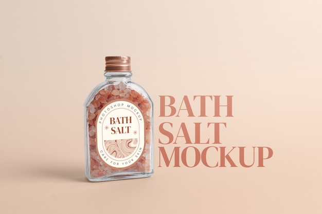 PSD Модель дизайна продукта для солей для ванны
