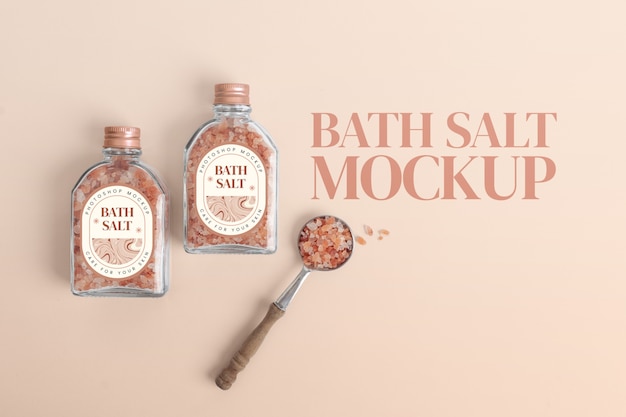 PSD bath salts product mock-up design