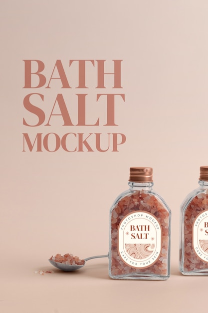 PSD bath salts product mock-up design