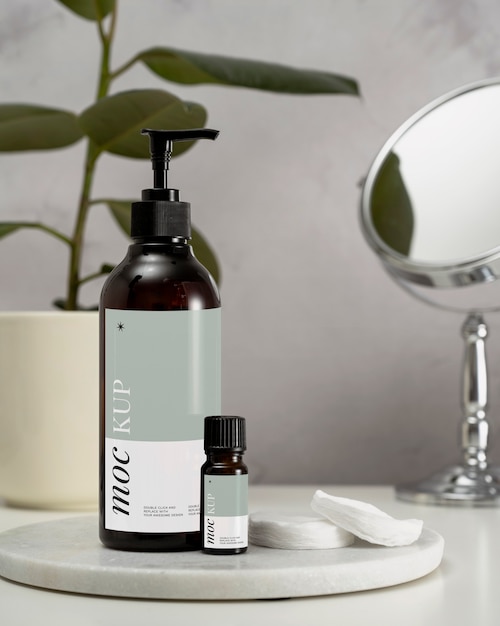 Bath set gift mockup design