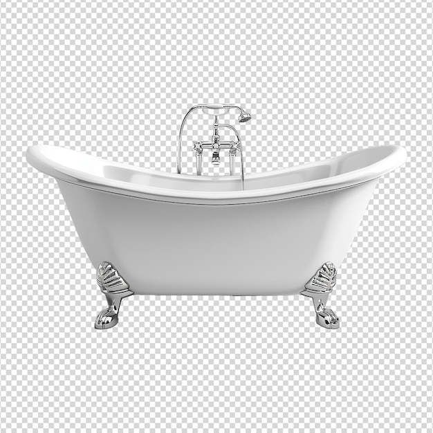 Bathtub isolated on transparent background