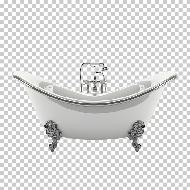 PSD bathtub isolated on transparent background