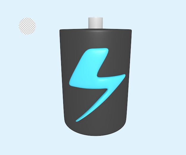 battery electric 3d icon