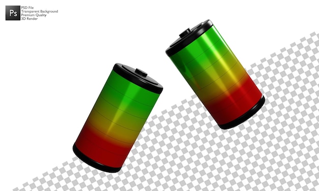 Battery illustration 3d design