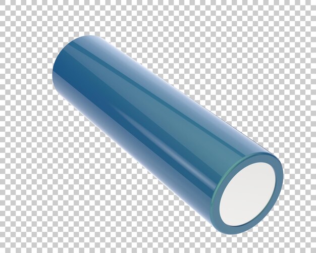 PSD batteria isolata su sfondo trasparente illustrazione del rendering 3d