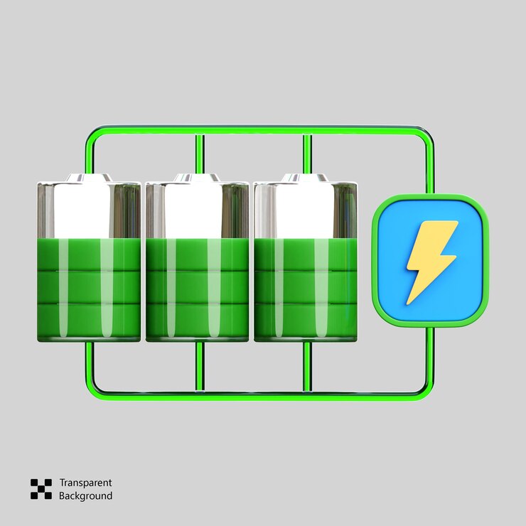 PSD battery storage 3d icon