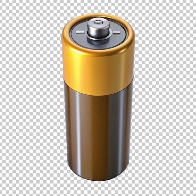 PSD battery on transparent background