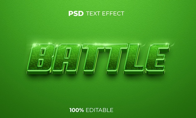 Battle 3D tekst stijl effect
