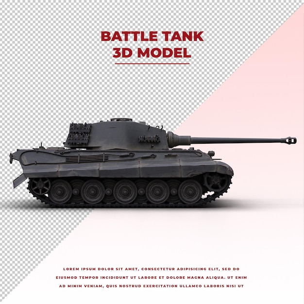 PSD battle tank model