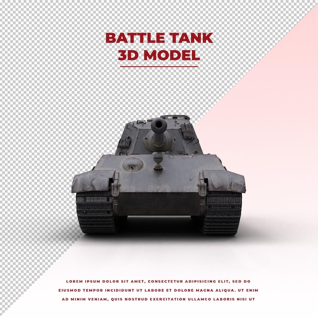 Battle tank model