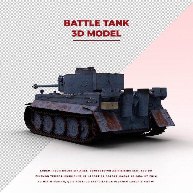 Battle tank model