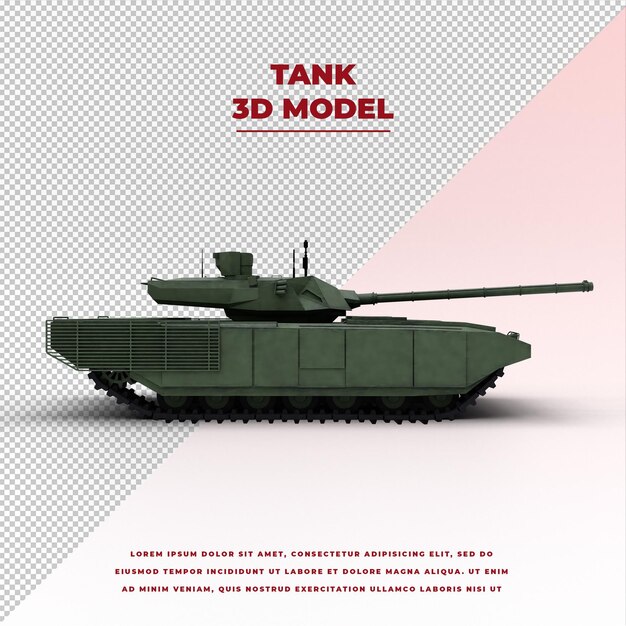 Battle tank model