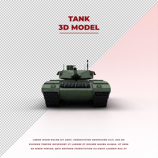 PSD battle tank model