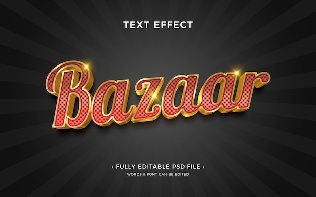 Bazaar-teksteffect