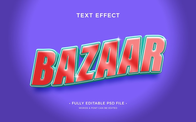 Bazaar text effect