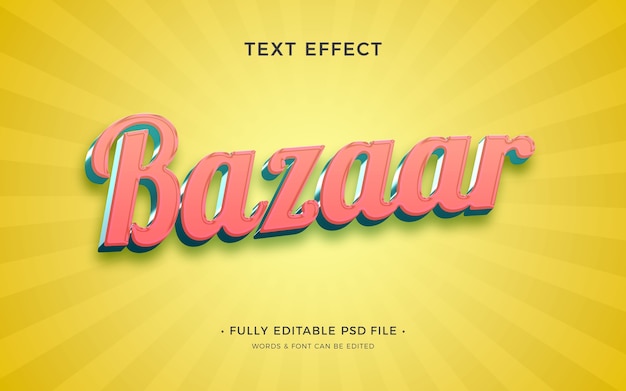 Bazaar text effect