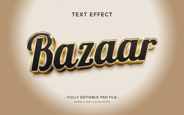 Bazaar text effect