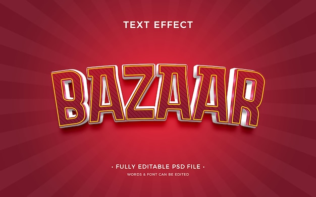 Bazaar text effect