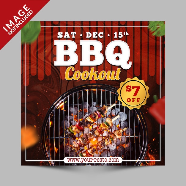 BBQ Cookout banner, Promotion