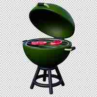 PSD bbq grill 3d icon