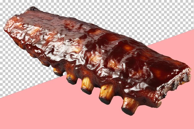 PSD bbq ribs. isolated object