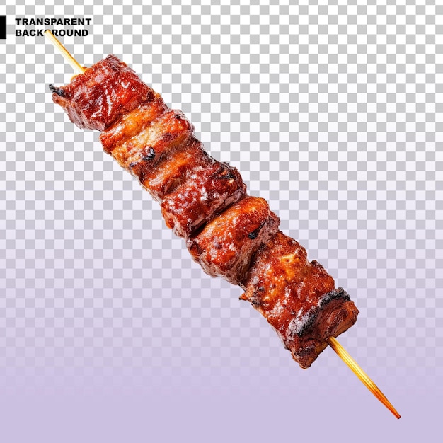 PSD bbq stick on transparent background