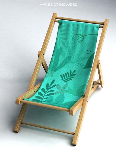 PSD beach chair fabric mockup