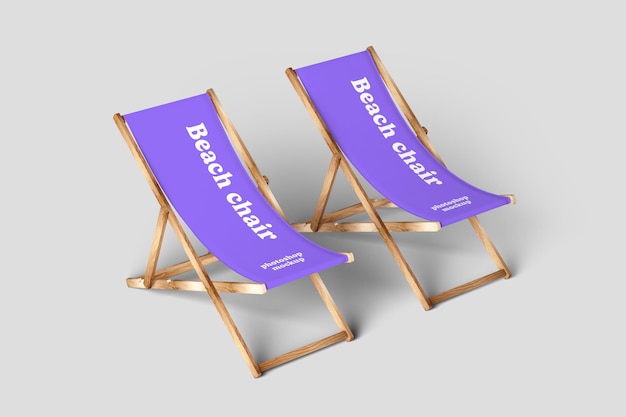 Beach chair mockup