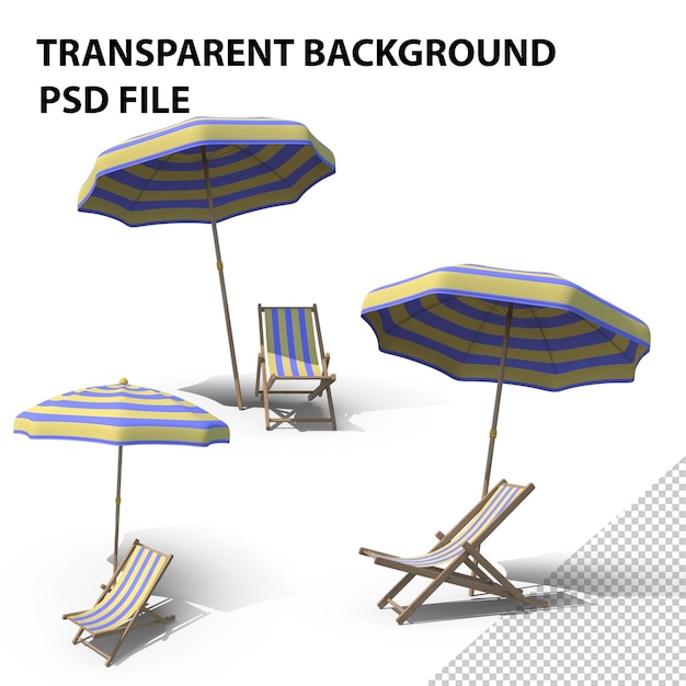 PSD beach chair png