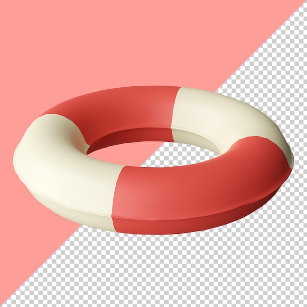 PSD beach ring isolated 3d render