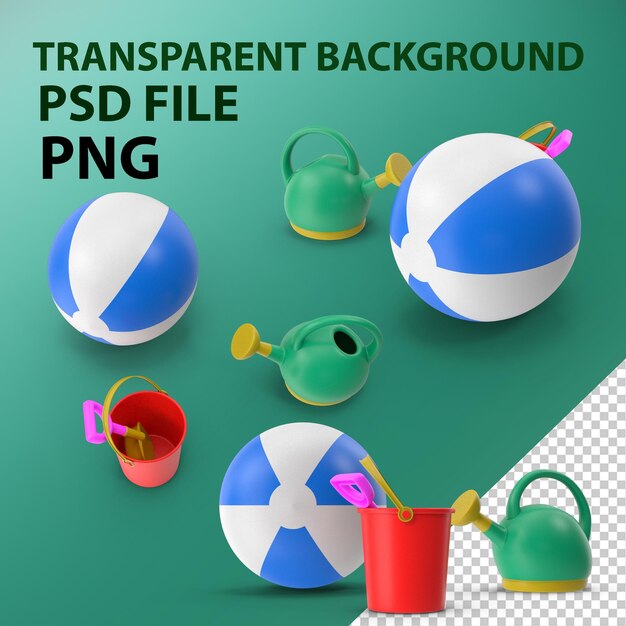 PSD beach toys png