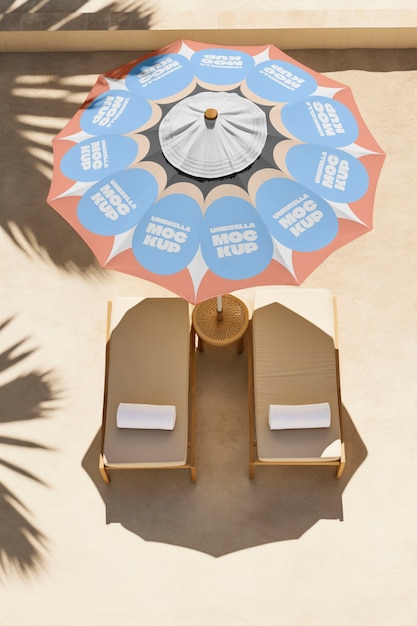 PSD Модель пляжного зонтика