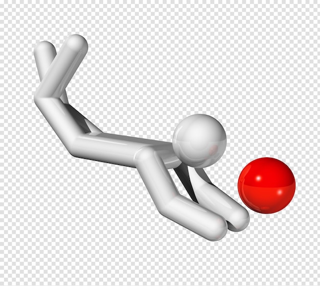 PSD 비치 발리볼 3d 기호