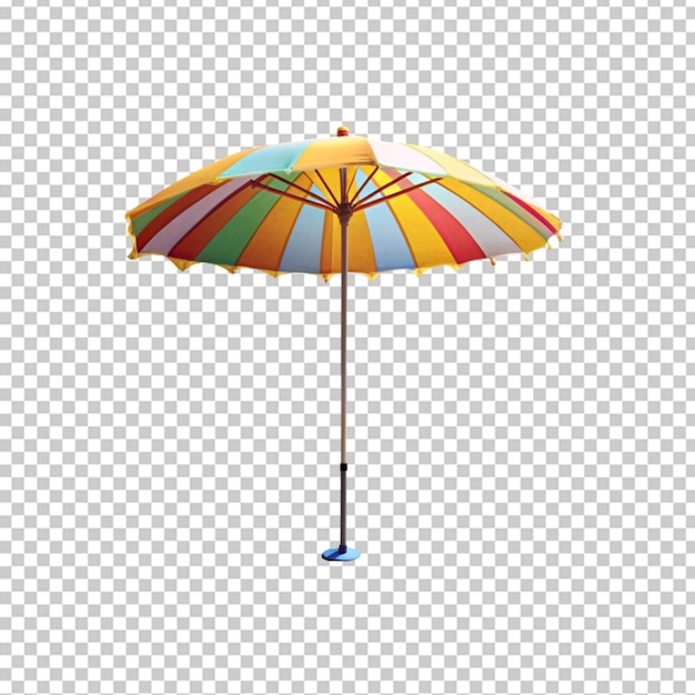 PSD beach with umbrella summer and vacation concept