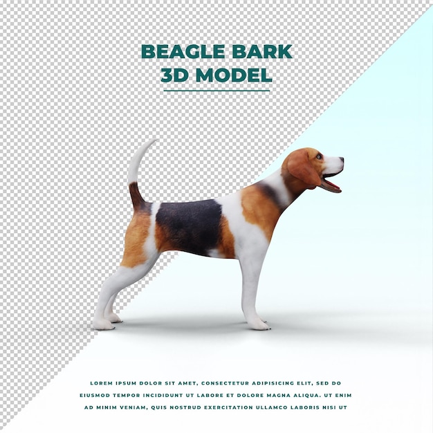PSD beagle bark cute dog