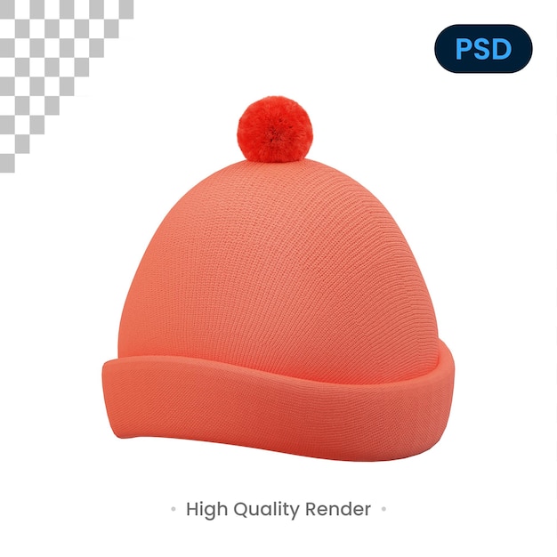 Шапочка 3d значок premium psd