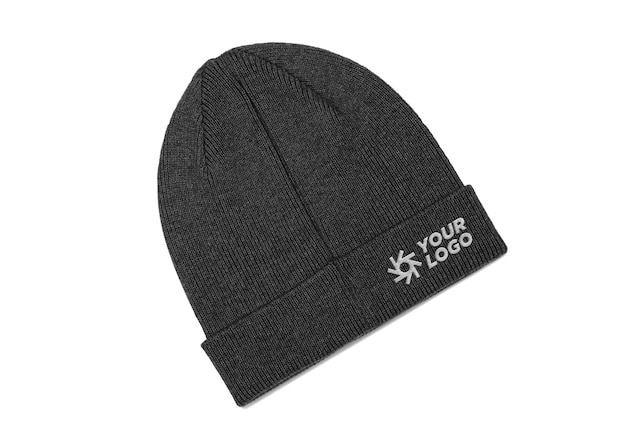 Beanie cap logo ontwerp mockup ontwerp