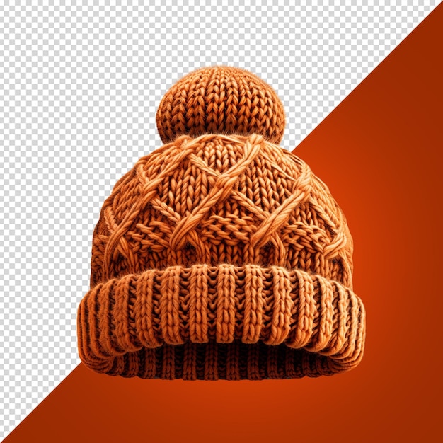 PSD beanie hat isolated on white background