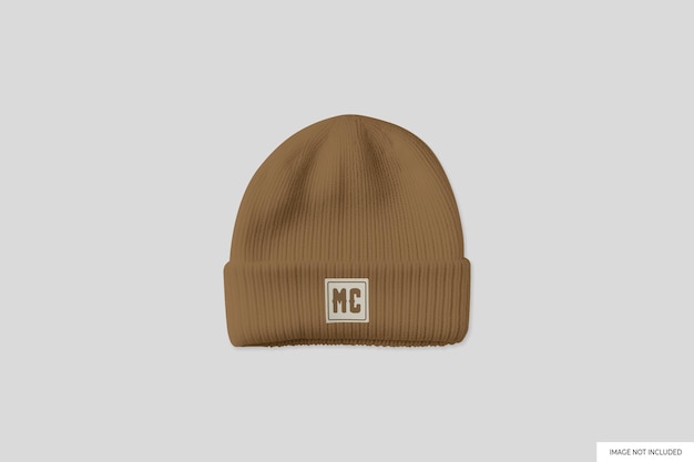 PSD beanie hat mockup