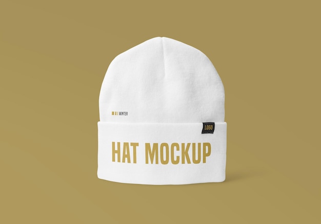 PSD beanie hat mockup