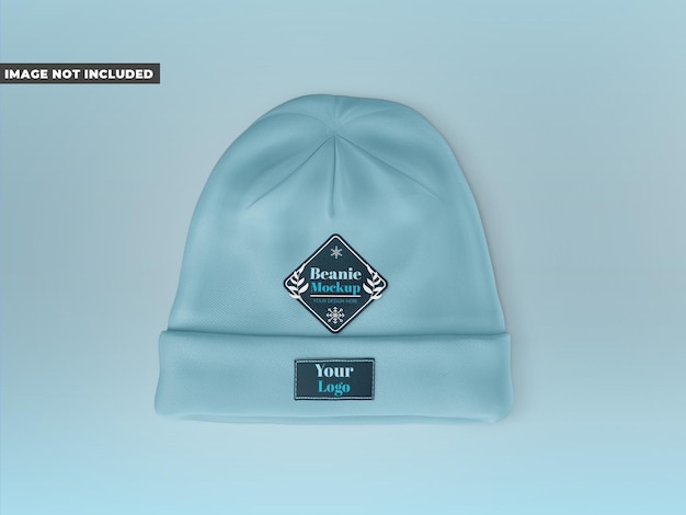 beanie knitted hat mockup